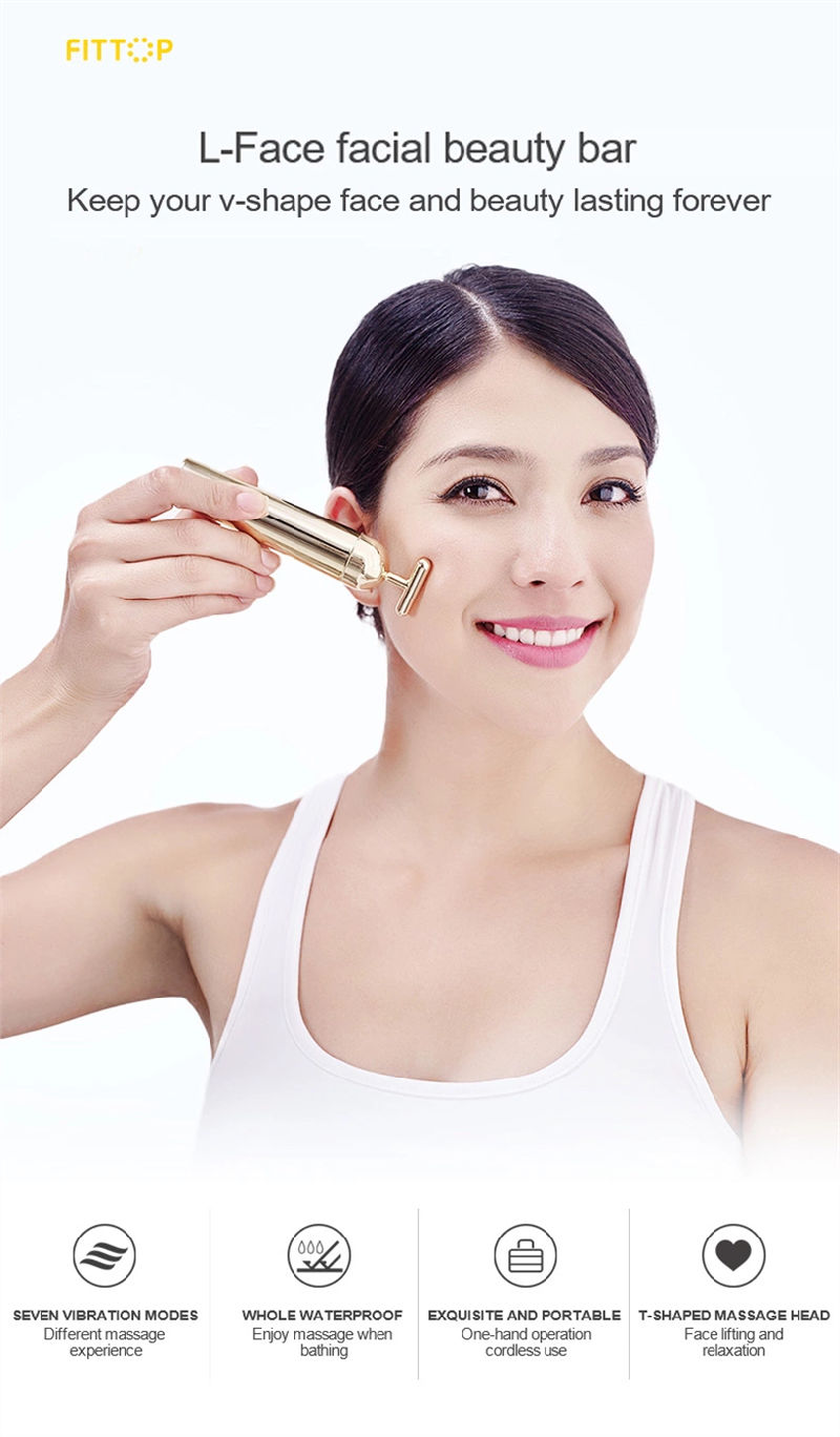 Facial Beauty Bar Vibration Face Lift Skincare Massage Device Tool