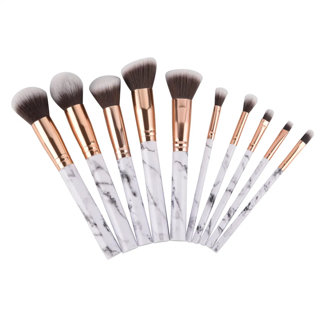 Popular OEM ODM Accepted Promotion Cosmetic Holder Brush Makeup Brushes with Gradient Cylinder