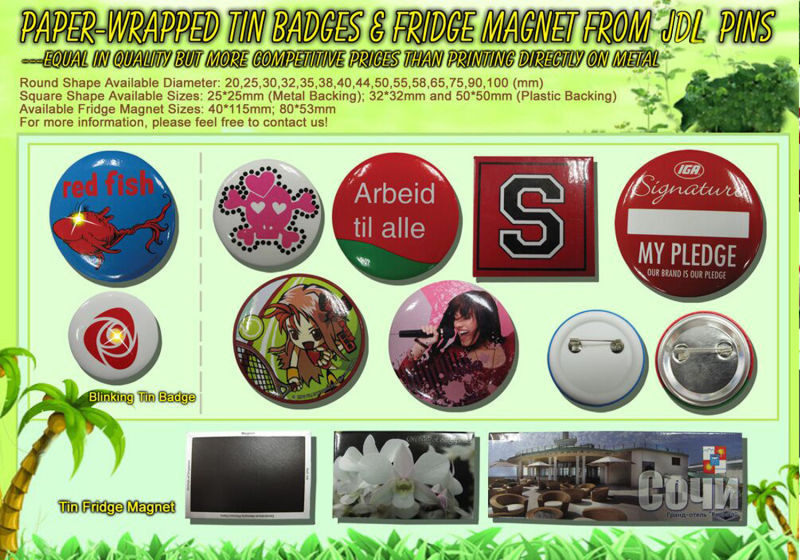 Factory Price Customized Logo Souvenir Printed Button Badge for Anniversary or Publicity (28)