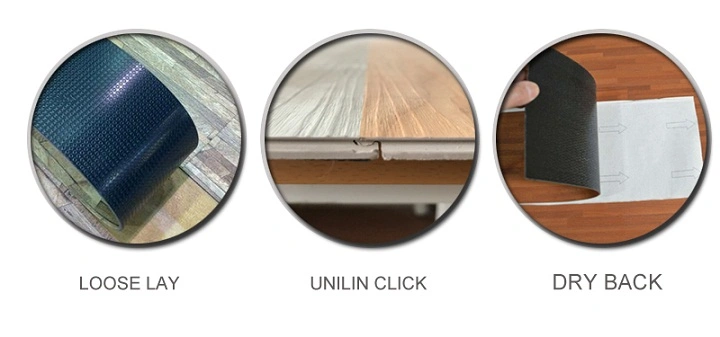 Eco Friendly 6mm/7mm/8mm Wood Look Click Lock Luxury Vinyl Plank Flooring