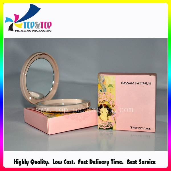Factory Price Customized Heart Shaped Eyeshadow Palette Packaging with Mirror