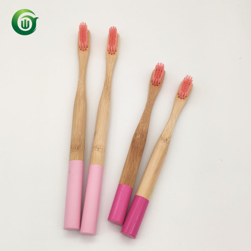 Bamboo Toothbrush with Hard Soft Nylon Bristle Adult Toothbrush Kids Toothbrush