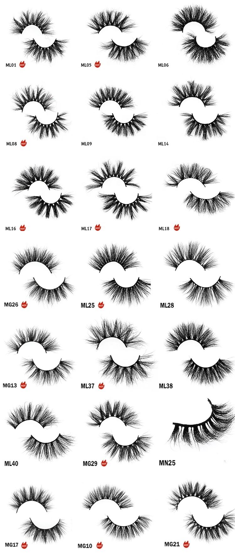 Super Thick Lengthening Volumizing Mink Lashes Extension Eyelashes