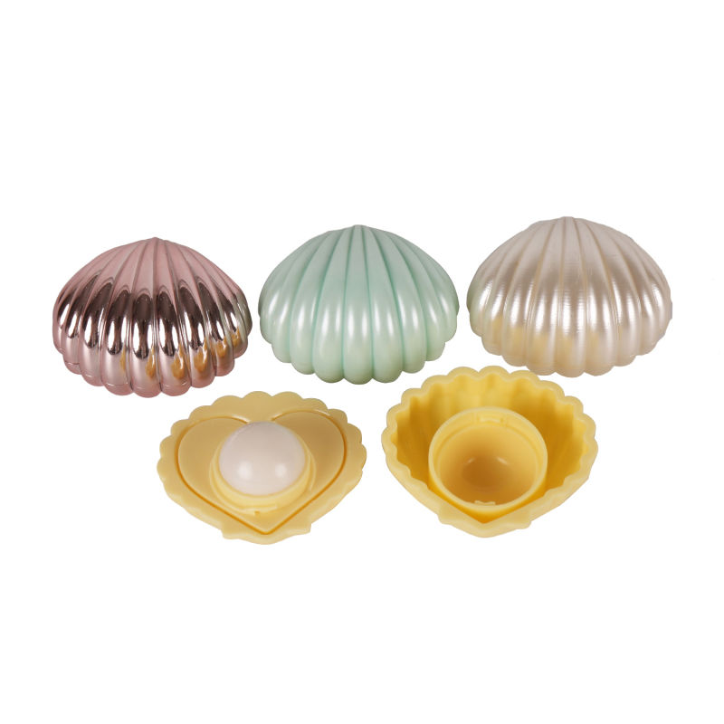 Hot Sale New Designed Sea Shell Shape Moisturizing Lip Balm Organic Cosmetics