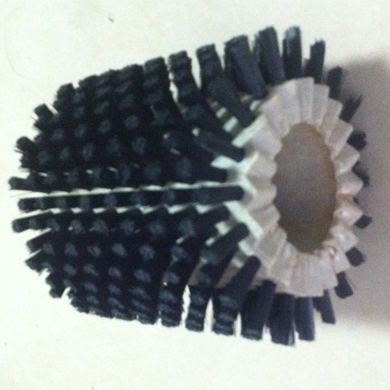 Black Nylon Material Round Glass Cleaning Brush (YY-257)