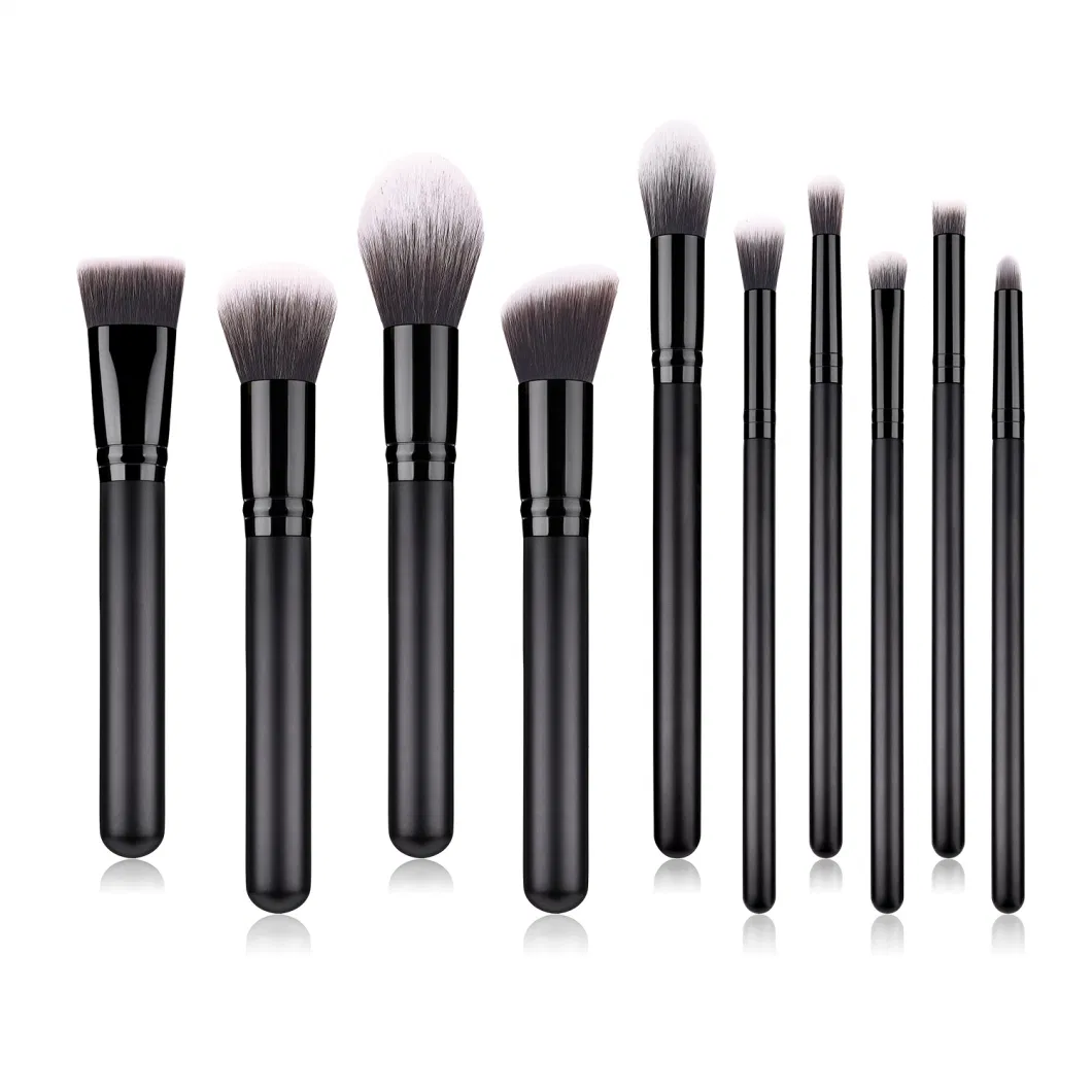 Private Label Customize Make up Brush Set Premium Fiber Concealer Foundation High Gloss Eyeshadow Brush