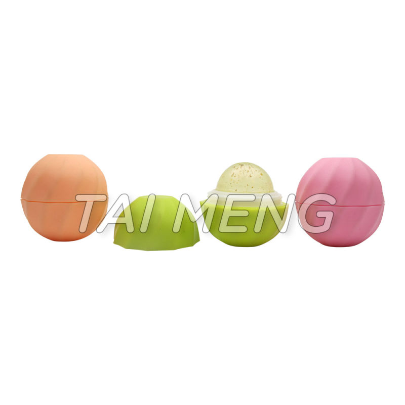 Customized Multiple Color Ball Transparent with Flash Clip Lip Balm