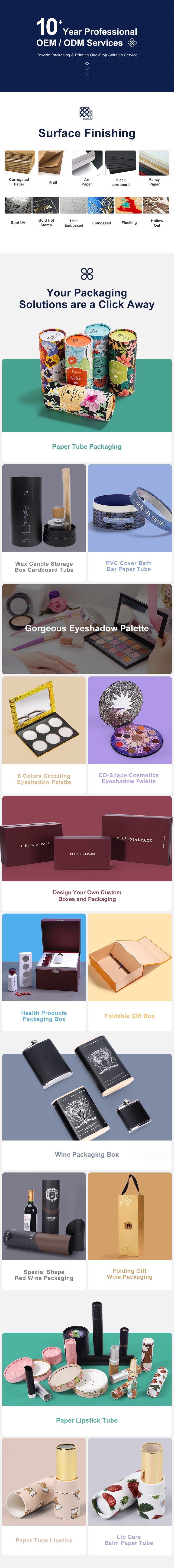 Customzied Private Label High Pigment Cosmetic Palettes Cosmetic Case Eyeshadow Palette with Mirror