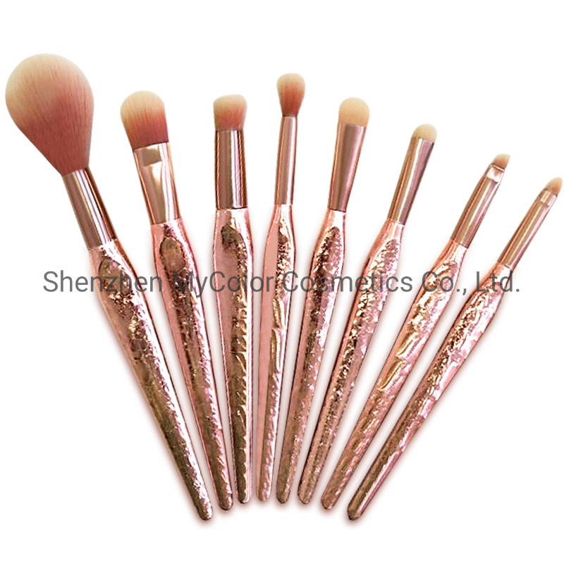 12PCS High Quality Cosmetics Makeup Brush Set Nynlon Synthetic Fan Angle Eye Blending Brush