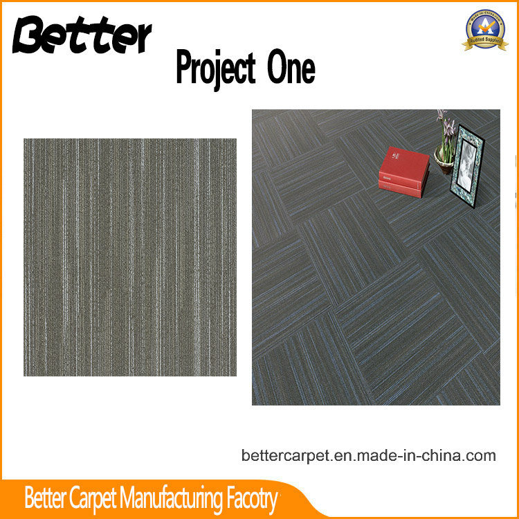 High Low Loop Jacquard Nylon Office Carpet Tile with PVC Back