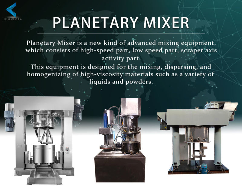 Double Planetary Vacuum Mixer for High Viscose Liquid Mixing