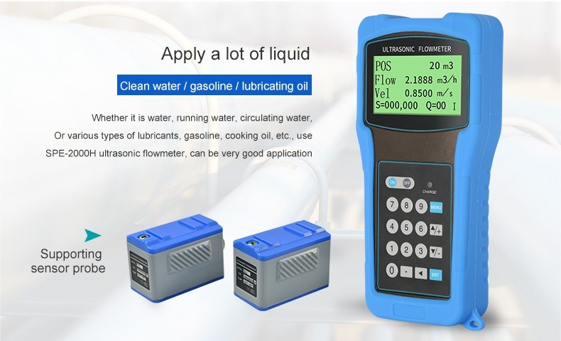 Uniform Liquid Portable Flow Meter Chemical Liquid Chemical Industry Ultrasonic