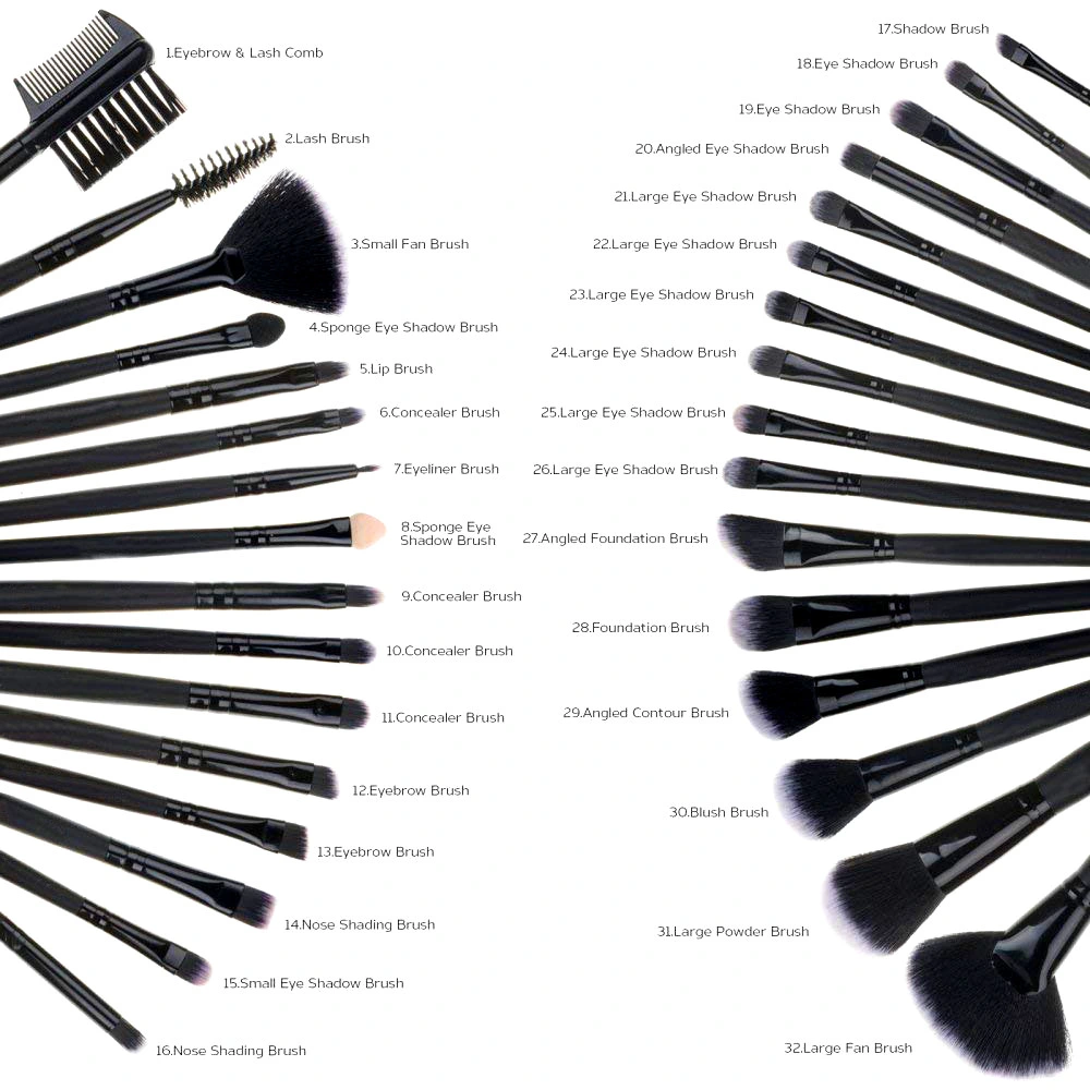 Popular OEM ODM Accepted Promotion Cosmetic Holder Brush Makeup Brushes with Gradient Cylinder