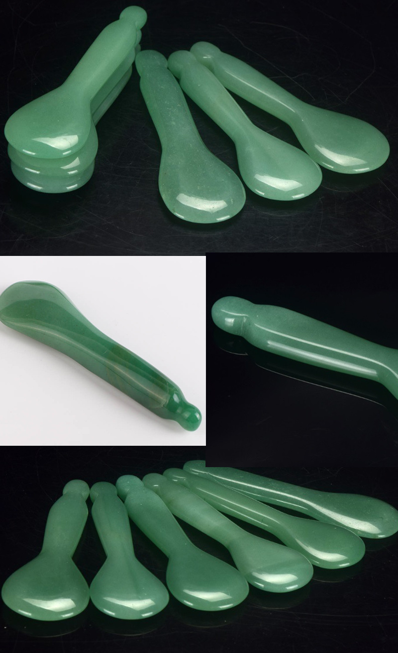 Chinese Supplier Massage Therapy Apparatues Square-Shaped Jade Gua Sha Stone