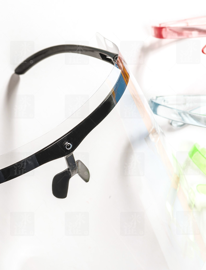 Semi, Full Face Colorful Clear Safety Face Shield with Glasses   Face Shield