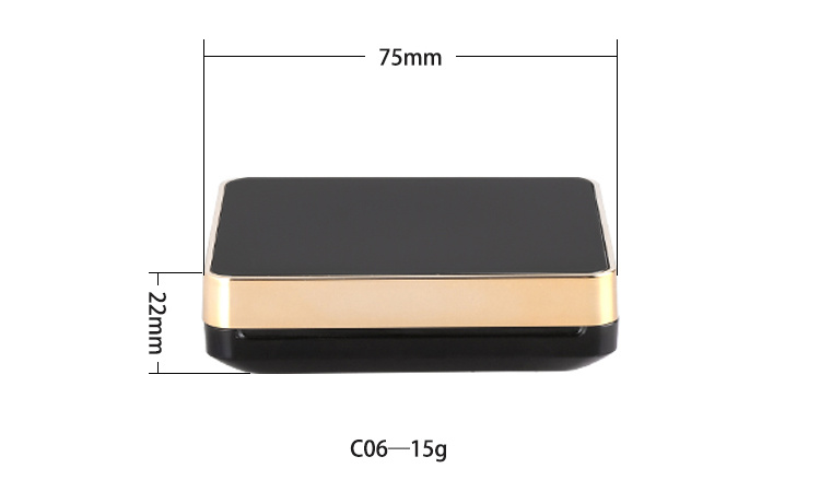 in Stock Low MOQ Luxury Empty Square Bb Air Cosmetic Cushion Case for Liquid Foundation Concealer