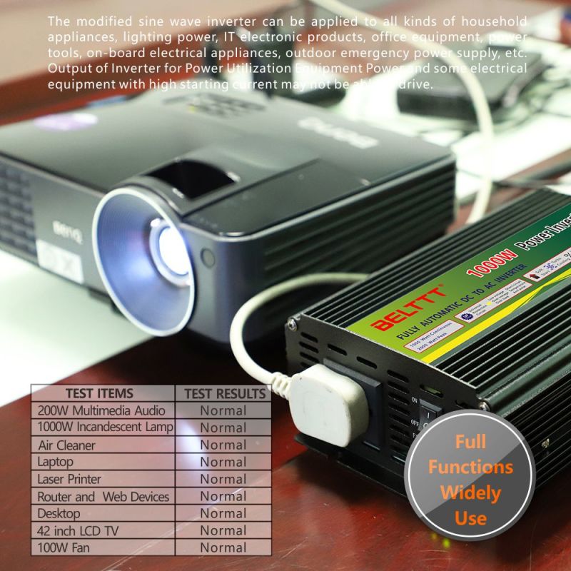 Factory Direct Supply 1000W Power Inverter Modified Sine Wave Solar Inverter