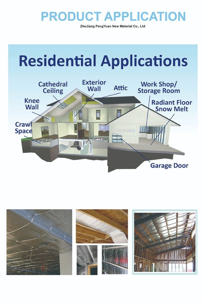 Double Sided Aluminium Foil Insulation with Double Layer Air Bubble