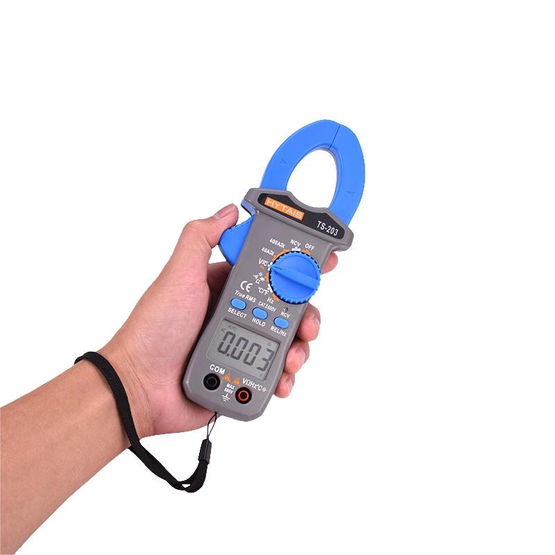 Digital Clamp Meter True RMS Multimeter AC DC Voltage Current Frequency Ncv Resistor Capacitor Temperature Tester Ts203