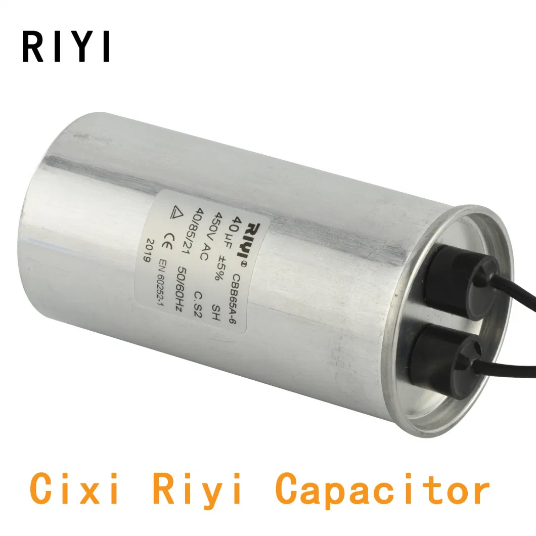 Cbb65A 40UF 450V Motor Run Capacitor Film Capacitor