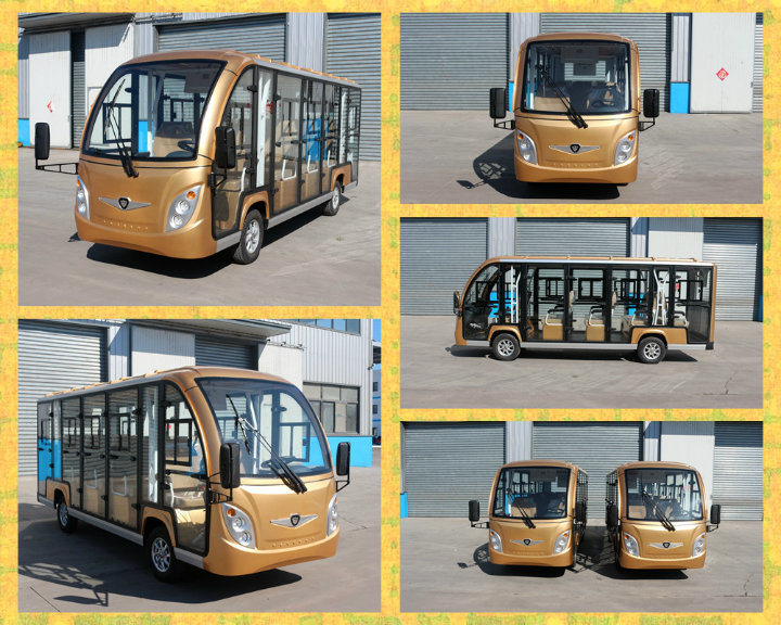 New Design 14 Seater Enclosed Electric Vehicle with Ce Certificate