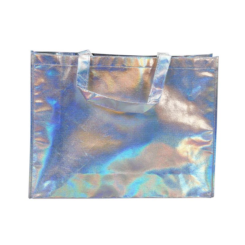 Embossed Promotional Non Woven Fabric Laser Metal Film No-Woven Tote Bag