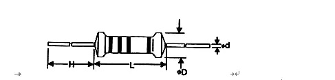 Metal Film 1% 1/4W 100K Resistor