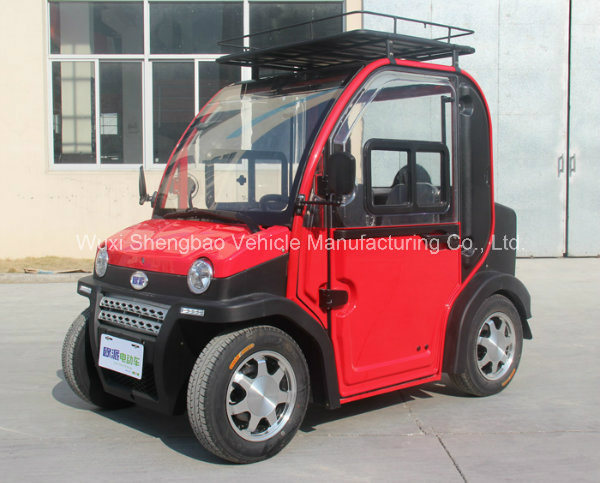 Double Seat Mini Motorized Cars, New Energy Neighborhood Electric Car