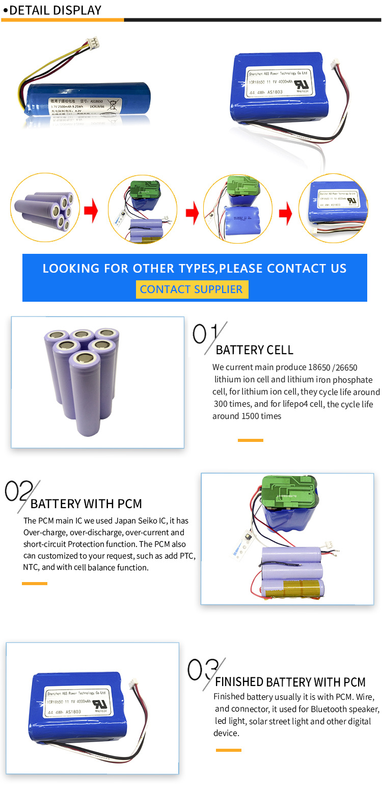 18650 Lithium Ion Battery Cell 2600mAh 3.7V 18650 Li Ion Batteries