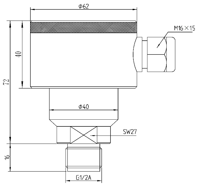 Dyeing Machine Ceramic Capacitor Pressure Sensor