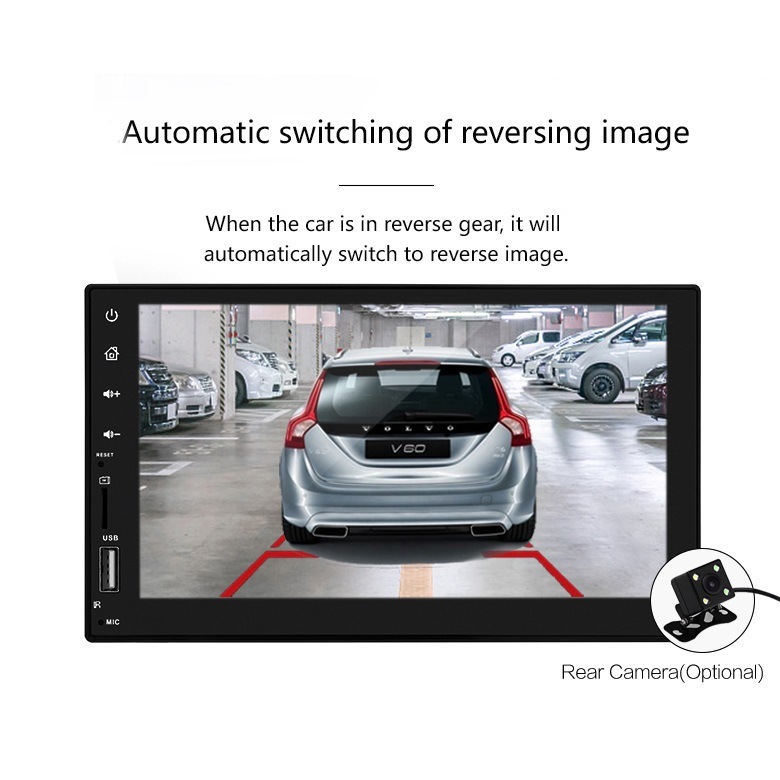 Resistive Screen Car Audio and Bluetooth Device Audio and Video Player