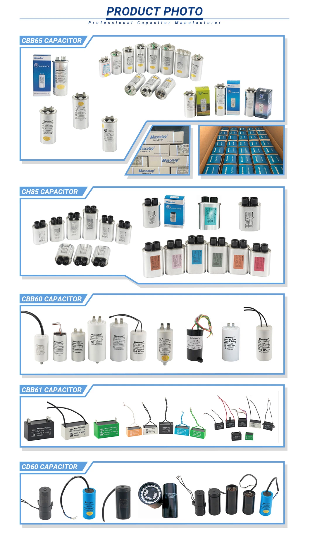 Reasonably Priced Cbb60 Capacitor with Safety Requirement