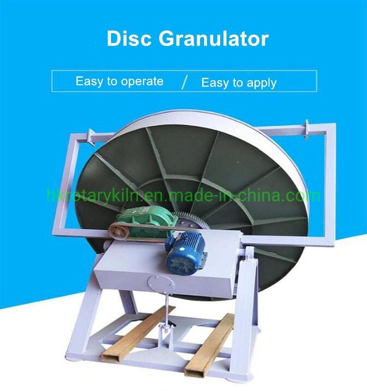Slurry/Slim/Ceramic/Leca Sand Disc Pelletizer Granulating Mixer Granulator Disc Pelletizer