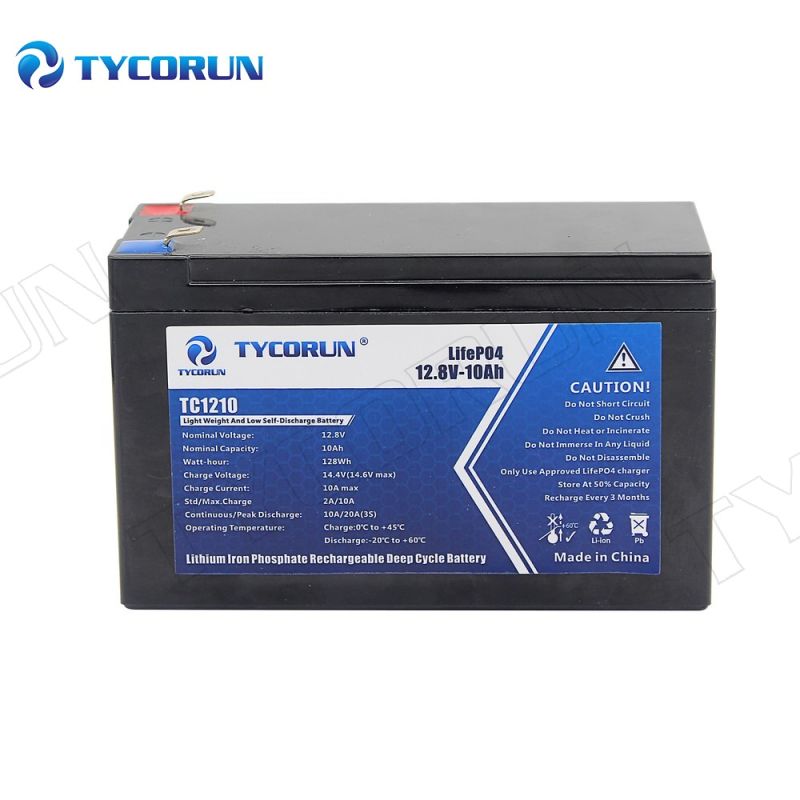 Tycorun DIY LiFePO4 Battery Pack Solar Storage Lithium Ion Battery 12V 10ah Power Bank