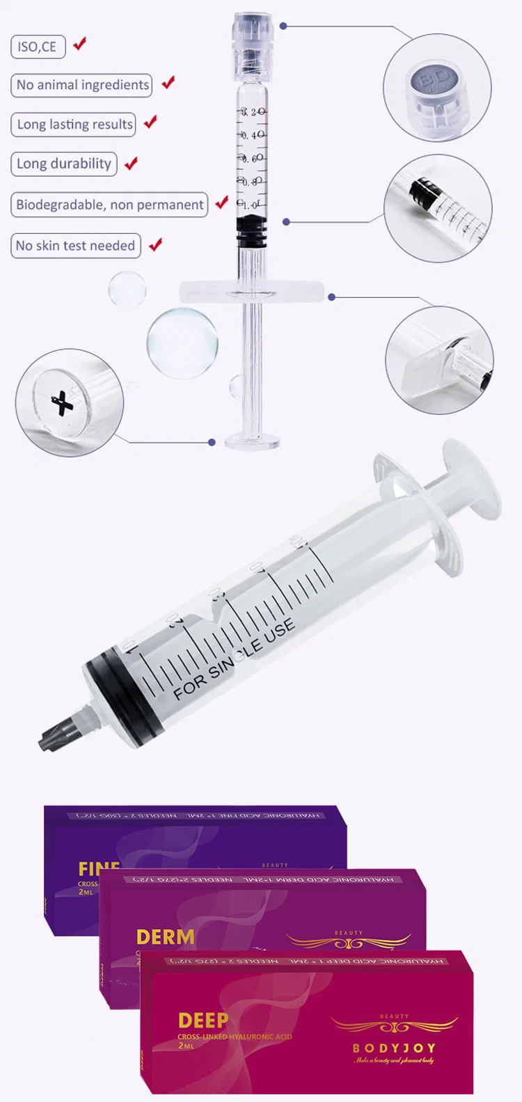 Collagen Long Duration Breast Filler Injectionand Enlarging Breast Hyaluronic Acid Filler