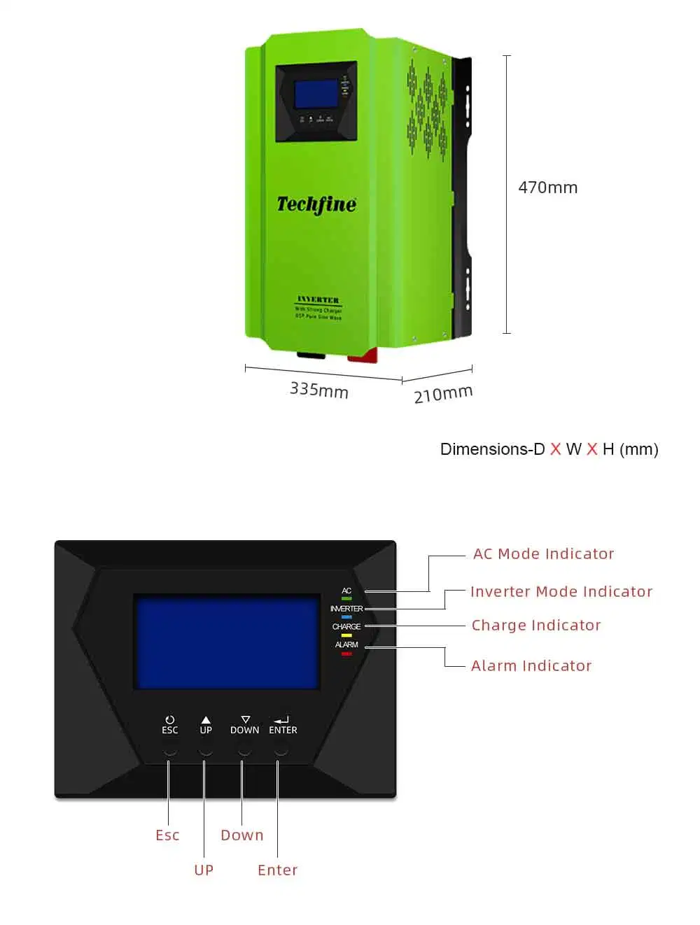 3kVA 2400W off Grid Solar Inverter Solar Power Inverter MPPT Solar Inverter