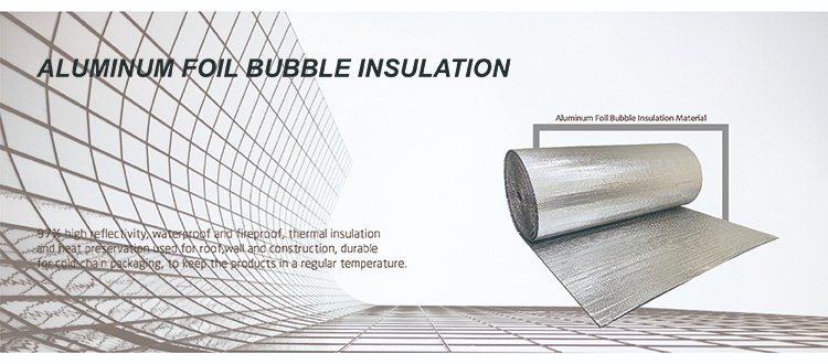 Double Sided Aluminium Foil Insulation with Double Layer Air Bubble