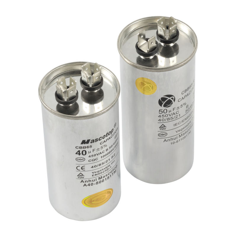 AC Motor Polypropylene Capacitor Cbb65 40UF Applied in Air Conditioning and Refrigeration