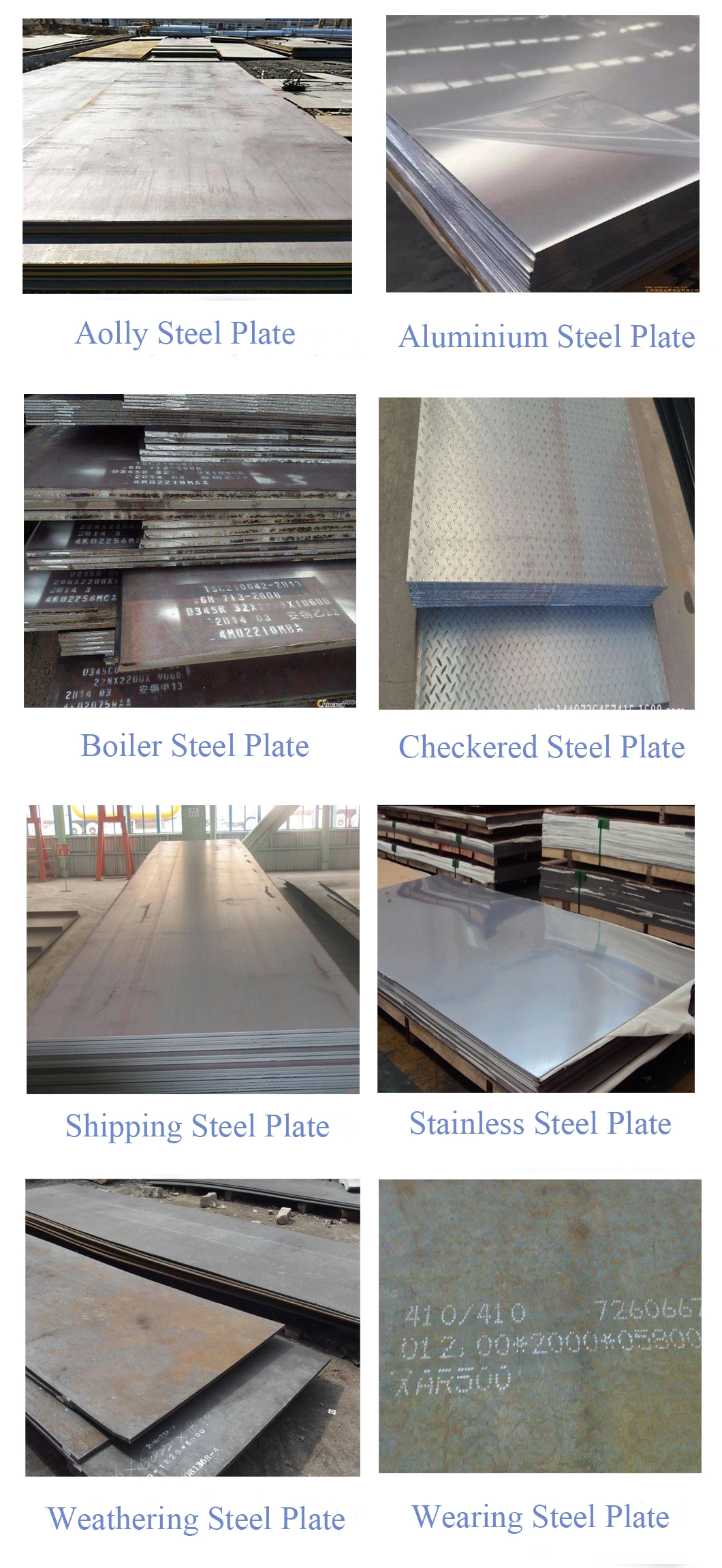 Steel Structure Galvanized Carbon Metal Sheet Steel Alloy Steel Plate