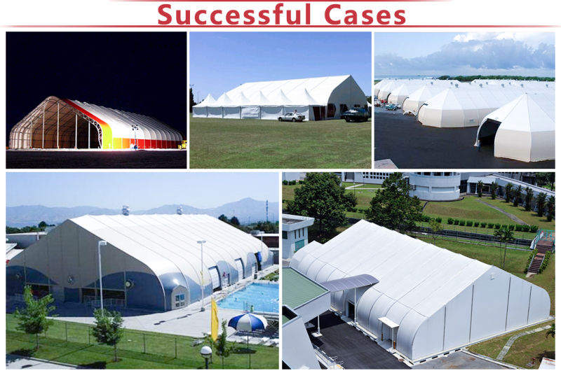 Mobile Military Hangar Curve Tent 15X40m for Civil and Military Aviation Hangar