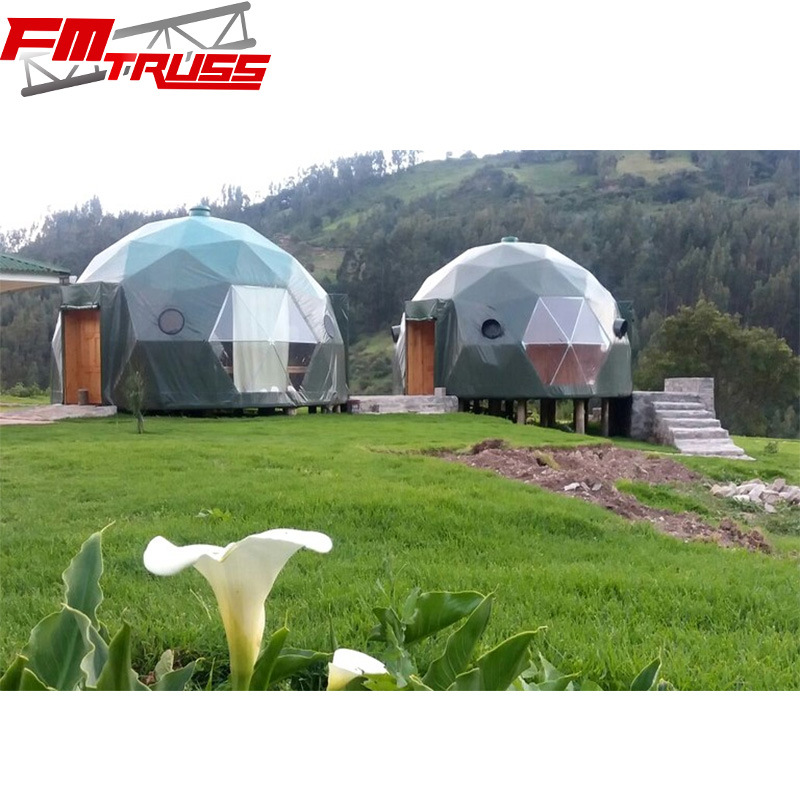 6m Luxury Dome Glamping Tents Geodesic Dome Tent
