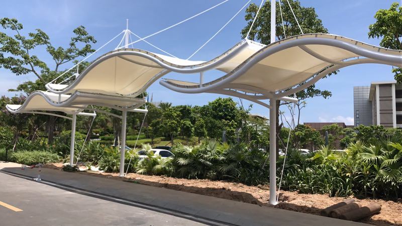 Galvanized Frame Carport Tensile Membrane Structure Tents