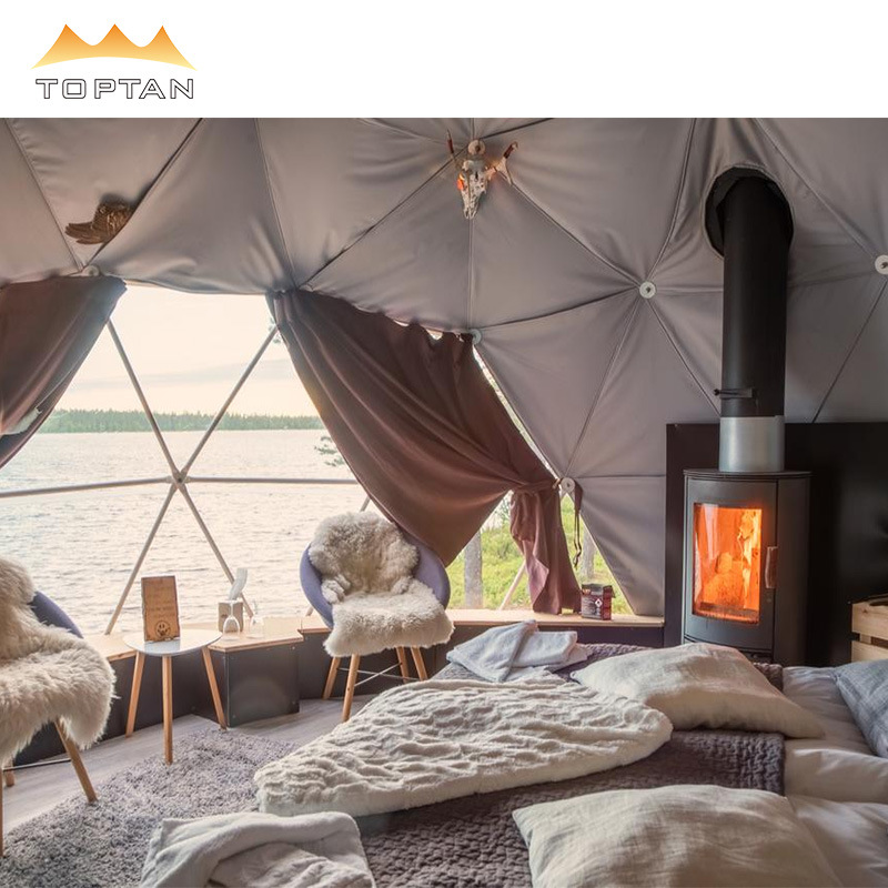 6m Geodesic Dome Eco Luxury Camping Dome Tents
