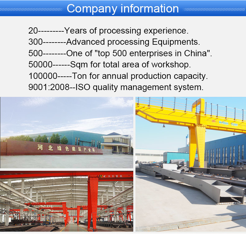 Heavy Steel Structure Workshop for Industry Plant