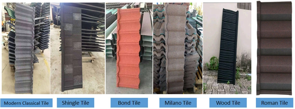 Aluminized Zinc Valley Tray Steel Roofing Sheet Stone Coated Metal Roof Tile