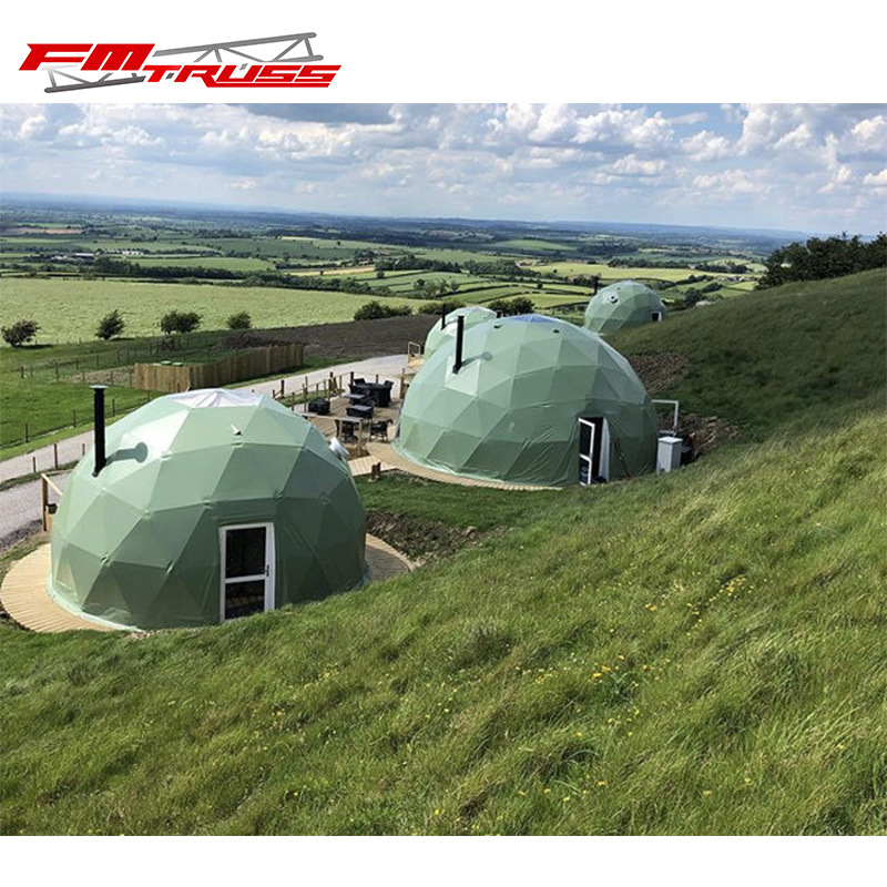 30m3 Glamping Dome Tents Geodesic Dome Tent for 2-4people