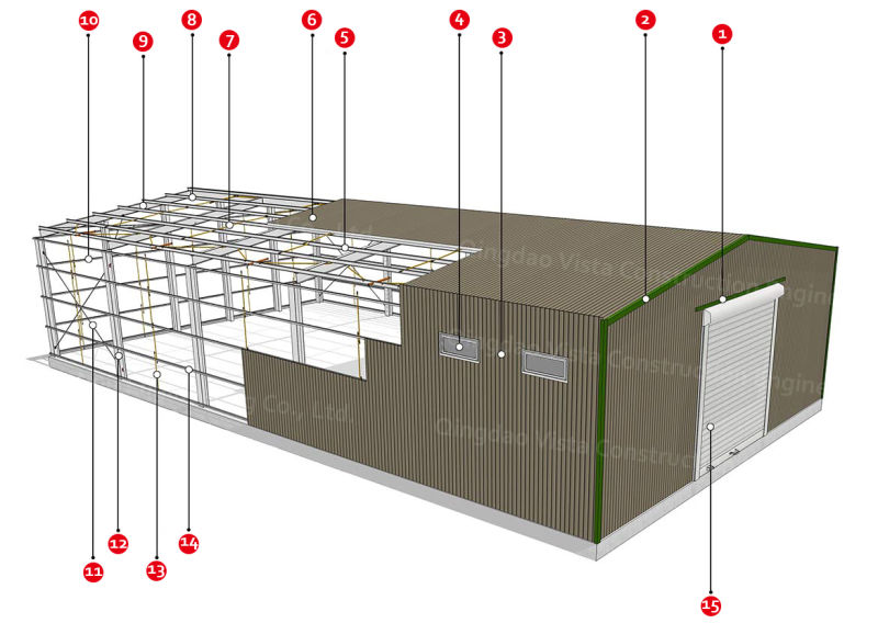 Pinned Easy to Erect Light Heavy Lattice Steel Structure