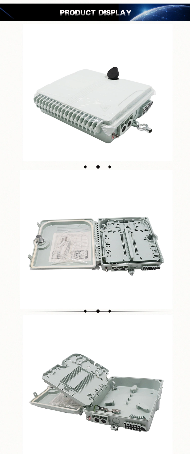 FTTH FTTB FTTX Network Wall Mounted 12 Core Optical Distribution Box
