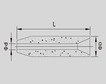 Long Service Life Boron Carbide Nozzle (B4C insert 1/3)