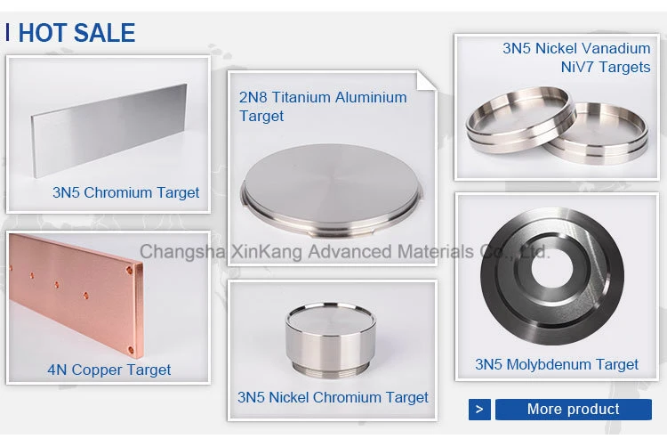 99.99% ITO90/10wt% Indium Tin Oxide Sputtering Target